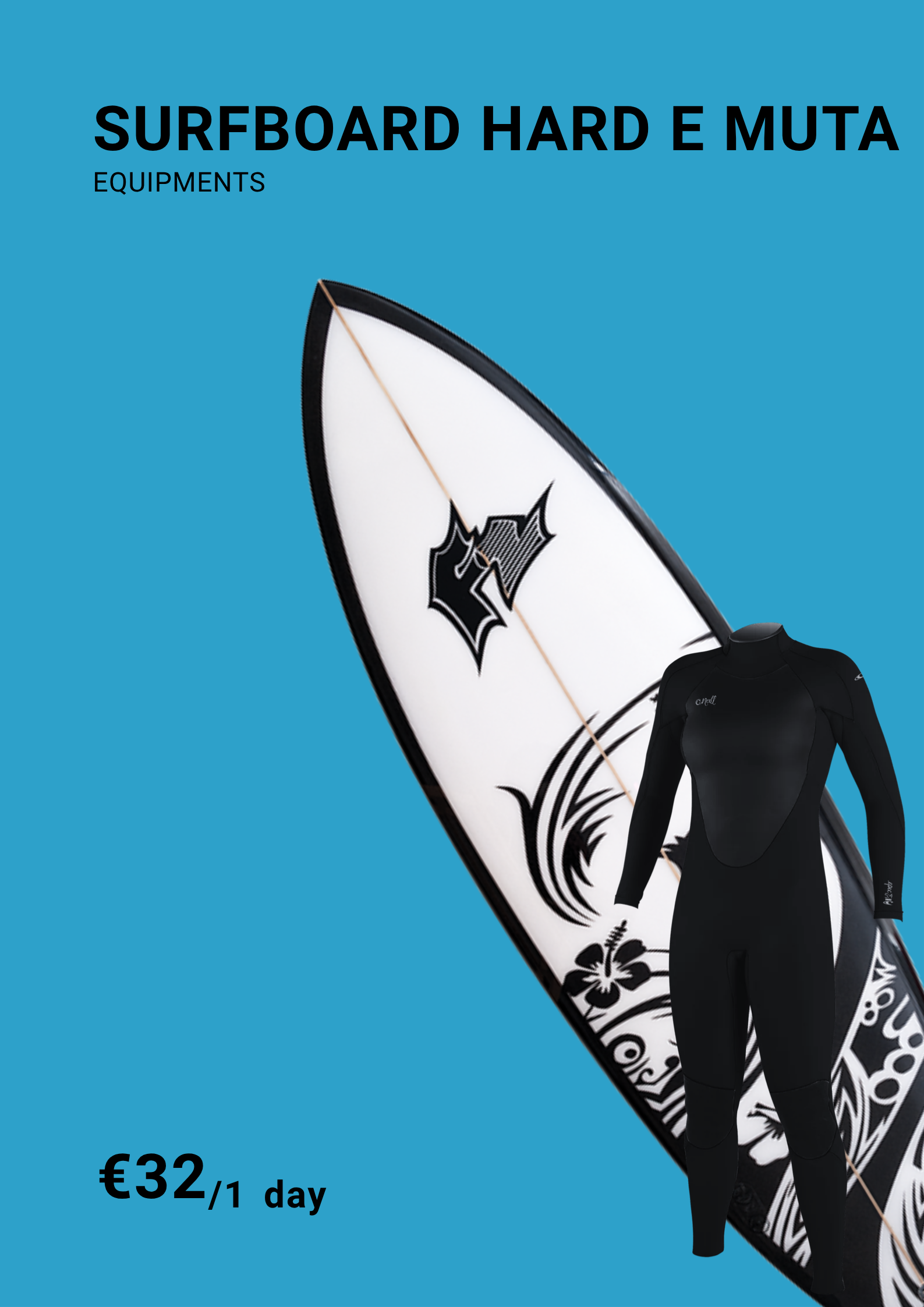 Surfboard hard e muta 1 giorno